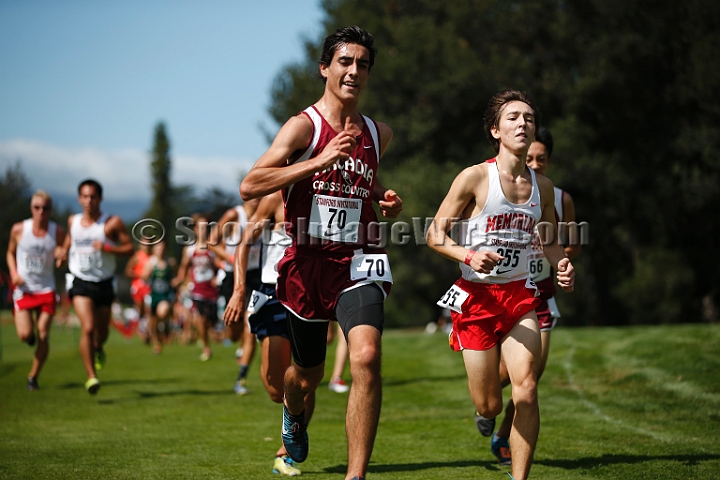 2014StanfordSeededBoys-552.JPG - Seeded boys race at the Stanford Invitational, September 27, Stanford Golf Course, Stanford, California.